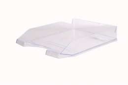 Irattálca, műanyag, VICTORIA OFFICE, áttetsző