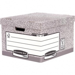 Archiválókonténer, karton, nagy, "BANKERS BOX® SYSTEM by FELLOWES®"